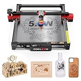 Coolook CK1 40W Lasergravurmaschine und CNC Schneidemaschine, 5.5 W Laserleistung, Herstellung von 3D-Holzpuzzles,Hochpräzises Gravieren Schneiden für Metall, Glas,Wood,Arylic
