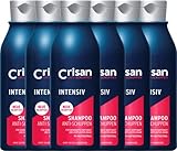Crisan Anti-Schuppen Intensiv Shampoo, 6 x 250 ml, Haarshampoo gegen hartnäckige Schuppen, Pflege für Kopfhaut & Haar, Haarpflege für Männer