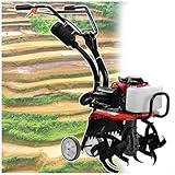GartenfräSe Benzin 4-Takt,52cc Motorhacke Radantrieb AckerfräSe BodenfräSe Kultivator PflüGer Grubber Gartenhacke,FüR Die Pflege Von RasenfläChen,Rabatten Und GemüSebeeten