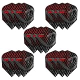 Harrows Taipan Dart-Flights | 5 x Sets Dart-Flights (insgesamt 15 Flights) I 100 Mikron Dart-Flights I Premium Extra Stark Made in UK I Professionelles Dartzubehör I Red Dart Flights