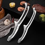 Premium Grillzange aus 430er Edelstahl, japanisches und koreanisches Grillwerkzeug, perfekt für Steak-Küchenhelfer und Grillzubehör