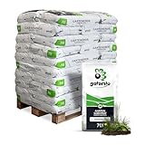 GALAMIO Gartenerde Erde Universalerde Blumenerde Pflanzerde Beet Balkon Premium Kultur Substrat 70l x 30 Sack 2.100l / 1 Palette Paligo