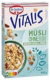 Dr. Oetker Vitalis Müsli ohne Zuckerzusatz Knusper Nüsse & Kerne 4er Pack Knusper Müsli Nüsse & Kerne aus Granola kombiniert mit verschiedenen Nüssen und Kernen (4 x 400g)