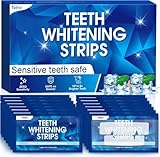 Whitening Strips Bleaching Zähne Stripes: Zähne Aufhellen, Celakeety Zahnaufhellungsstreifen, 28 Bleaching Zähne Strips -14 Whitening-Sitzungen, Non-Sensitive Formel White Stripes Zähne