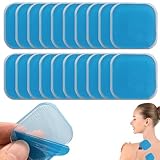 SOGHO 20 Stück EMS Gel Pad Kompatibel Mit Beurer Em 59 Heat,40 X 40 Mm,Für Beurer Tens Gerät Ersatz Pads,Für Trainer Bauchtrainer Elektrisch Muskelstimulation Elektrostimulation