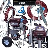 Zenthril Prime F StandPro – Profi-Airless-Farbspritzgerät mit Fahrgestell | 2800W | 4 L/min | 20 MPa | Düsengröße 0,035″ | Für Latexfarben, Grundierungen, Lasuren | PowerXcellence-Serie
