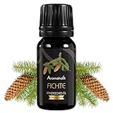 Aromaholik Fichtennadelöl BIO 100% naturrein – Ätherische Öle für Diffuser & Aroma Diffuser – Zertifiziertes ätherisches Öl aus Indien – Spruce Essential Oils 10ml für Sauna & Massage