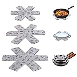 SKYYUE Pfannenschoner 9 Stück Topfschoner Stapelschutz Filz mit 3 Größen, Pfannenschutz Filzunterlage Topfschutz Anti-Rutsch für Pfannen, Töpfe und Schüsseln um Kratzer zu Vermeiden (Grau)