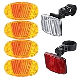 flintronic Fahrrad Reflektoren Vorne und Hinten, Katzenaugen Reflektoren Fahrrad, Speichenreflektoren Fahrrad für Mountainbike, Motorrad, E-Bike