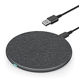 15W Induktive Ladestation Wireless Charger,Evershop Ladegerät Kabellos Ladestation Qi Induktionsladegerät Kompatibel für iPhone 15/14/13/12/11/XS/X/8/8 Plus,Samsung Galaxy S24 S23 Usw,Huawei P40 Pro