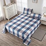 JIALIANG Bettlaken ohne Gummizug 160 x 230 cm Blaugrau wasserdichte Schutzdecke oder Liner für Bett Inkontinenzauflage,Nässeschutz Bettlaken für alle Jahreszeiten