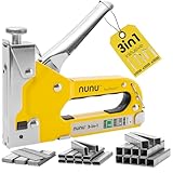 Rapid NUNU 3-in-1 Handtacker, Set mit 3.000 Klammern und Nägel, Tacker für Holz, DIY-Tackerpistole für Teppiche & Möbel, Upcycling, einstellbare Schlagkraft und ergonomisches Design