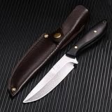 TIMKOSS Messer feststehend Fulltang Outdoor Messer mit Holster, Perfektes Bushcraft Gürtelmesser Outdoor für Camping Jagd Wandern Abenteuer