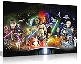 Star Wars-Collagendruck auf Leinwand, gerahmt, 76,2 cm x 50,8 cm