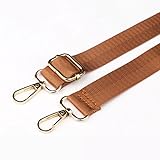 Universeller verstellbarer Ersatz-Schultergurt, Braun, 2,5 cm breit, Nylon-Taschengurt für Crossbody-Laptop-Handtasche