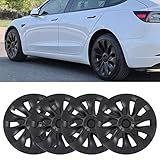 Ersatz-Radkappen, 45,7 cm (18 Zoll), Ersatz für Tesla Model 3 2017 bis 2023, Schutz-Set, Außenzubehör, 4 Stück