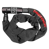 TRELOCK BC 280 Code Kettenschloss – Länge 85 cm – Kettenglieder 5 mm – Sicherheitsstufe 6 – Frei einstellbarer Code