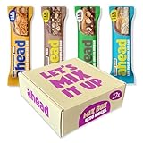 AHEAD Riegel Probierpaket 2.0 |12x Keto Riegel – max. 1,7g Zucker* & 6g Net Carbs pro Low Carb Riegel | Zuckerfreie Süssigkeiten | Schokolade ohne Zucker | Keto Schokolade | Gesunde Snacks