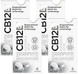 CB12 Boost Eucalyptus White Kaugummi – zuckerfreies zahnaufhellendes Kaugummi, gegen Mundgeruch, sofortige Frische unterwegs, Eukalyptusgeschmack – 10 Stück (Packung mit 4)