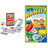 Ravensburger 22457 - Kinder memory®, der Spieleklassiker für die ganze Familie & 23063 - Nanu? Mitbringspiel für 2-4 Spieler, Merkspiel ab 4 Jahren, kompaktes Format, Reisespiel, Würfelspiel