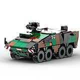 Yunigzmy Technik Panzer Modellbausatz, 438 Teile Militär Boxer Armored Vehicle Panzer-Bausteinmodell, Klemmbausteine MOC Tank Bausatz Bauspielzeug Nicht Kompatibel mit Großen Marken