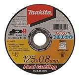 Makita 12 Stück Trennscheibe Elite 125mm x 0,8mm x 22,23mm Ultra Slim Z60U Inox E-10877-12