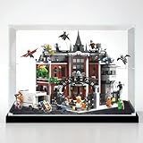Acryl-Vitrine für Lego 76300 Madhouse, staubdichte Box, Aufbewahrungsbox, transparente Box, Displaybox kompatibel mit 76300 (nur Box) (3 mm transparentes Schwarz)