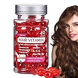 Niktule Hair Vitamin Oil, Haarpflegeessenz, Haarpflege Kapseln, Tiefenpflegendes Haaröl, Haarkeratinöl, Reparierende Haarspülung, Feuchtigkeitsspendendes Haaressenzöl, Glättende Haaressenz