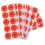Milisten 250 Selbstklebende Zielscheiben aus Papier Fluoreszierend Orange 4cm Ø Reißfest Tragbar für Schießtraining und Präzisionsübungen