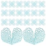 JOINPAYA 50 Stück Schokoladenpapiertabletts mit Blumenmuster aus Papier Bonbonhalter und Trüffelbecher für Hochzeitsfeiern Pralinenverpackung Leicht und Kompakt