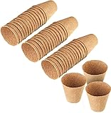 Meister Anzuchttöpfe Ø 8 cm - Praktisches Set mit 48 Stück - 100% torffrei aus PEFC-zertifizierter Zellulose - Biologisch abbaubar, Pflanztopf, Saattopf, Pflanzenanzucht, 9968250