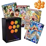 Dragon Ball Cards, 100 Dragon Ball-Sammlerkarte, Dragon Ball Anime-Karten, Brettspielkarten, TCG CCG-Sammelkartenspielbox,Geeignet für Dragon Ball-Fans, Teenager und Kartensammler.