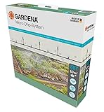 Gardena Micro-Drip-System Tropfbewässerung Set Gemüse-/Blumenbeet (60 m²): Starter-Set sofort einsatzbereit, wassersparendes Bewässerungssystem, einfache & flexible Verbindungstechnik (13450-20)