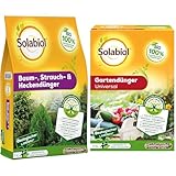 Solabiol Baum-, Strauch & Heckendünger mit Wurzelstimulator & Bio Gartendünger Universal mit Sofort- und Langzeitwirkung für Obst, Gemüse und Zierpflanzen 2,5 kg