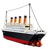 SuSenGo Titanic Bausteine Schiff Spielzeug, Titanic Modell für Kinder Erwachsene enthält 1021 Bausteine