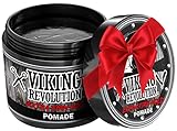 Viking Revolution - Extreme Hold Pomade Herren – Style & Finish Dein Haar - Extra fester, starker Halt & hoher Glanz für die Herrenfrisur - 118 ml