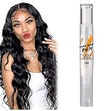 Beauty Tools Wig Glue Pen Swivel White Glue Lace Head Cover Glue Pen Für leichte Poly- Spitzenperücken Wig Systems Wig Glue 5ml Massagekugelroller (A, One Size)