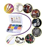 JECOMPRIS 650 Stück Schrumpfschlauch Flammhemmend Stromkabelummantelung Netzkabelummantelung Sonneneinstrahlung