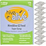 Hivealive EZ Feed Super Syrup - 2lb X 9 Power Pouches für Bienen, Bienenfutter für Völkergesundheit, Wachstum und Brut