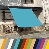 Balkon-Sichtschutz 4,5x9M für Garten, Balkon, Terrasse, Camping Balkonabdeckung Balkonverkleidung Witterungsbeständiger UV-Schutz, Himmelblau