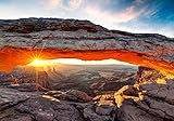 wandmotiv24 Fototapete USA landschaften, Mesa Arch, XXL 400 x 280 cm - 8 Teile, Wanddeko, Wandbild, Wandtapete, Amerika M0275