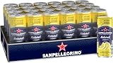 San Pellegrino Naturali Limonata Zitronen-Limonade mit 16% Zitronensaft (aus Konzentrat) 24er Pack (24 x 330ml) Einweg-Dosen