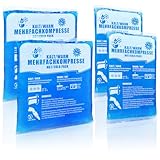 Robin Goods® 4X Mehrfach-Kompresse 16x9 cm, 14x13 cm - Wiederverwendbare Warm- & Kaltkompressen - Kühlpad & Wärmekissen, Mikrowellengeeignet - Für Erste-Hilfe, Sportverletzungen & Schmerzlinderung