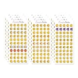 SNONESIY 25 Emoji Sticker Smiley Aufkleber Smiley Sticker Notizbuch Dekoration Kinderalbum Etiketten Dekorative Buchstaben Basteln Für Jeden Geeignet Gelb