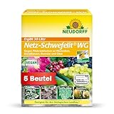 Neudorff Netz-Schwefelit WG – Zur wirksamen Bekämpfung von Pilzkrankheiten wie Echter Mehltau an Zierpflanzen wie Rosen, Gemüse und Obst, 75g