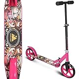 EVOLAND Scooter Kickscooter Tretroller Klappbar Höhenverstellbar Roller für Erwachsene Kinder Teenager ab 8 Jahren City Roller mit 200MM Big Wheel