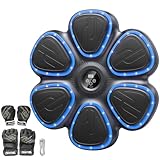 Music Boxing Machine, Boxmaschine mit Musik & Licht, Musik Box Maschine mit 2 Paar Boxhandschuhen, 9 Geschwindigkeits und Trainingsmodi, Zählmodus, Musikbox Maschine für Erwachsene und Jugendliche