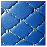 ZSQWRFRG Antirutschmatte Strapazierfähige Lederfarbe Auto-Kofferraummatten für A6 C8 Avant Touring 2019-2023 Auto-Teppich-Zubehör Innenteile Kofferraum Schutzmatte(Blau)