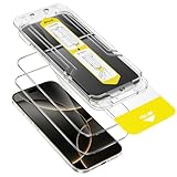 JETech Schutzfolie für iPhone New Air 6,6 Zoll, 10-Sekunden-Supereinfache Installation Kit mit One-Step-Ausrichtung Tablett, Anti-Fingerabdrücke Gehärtete Glas Displayschutz, HD Klar, 2 Stück