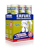Erfurt 6 Aktionrollen 20 Jahre Vlies-Rauhfaser CLASSICO Weiß Rauhfasertapete weisse Vliestapete mit Struktur Rollen mit Sonderlänge: 20x0,53m